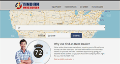 Desktop Screenshot of findhvacdealer.com